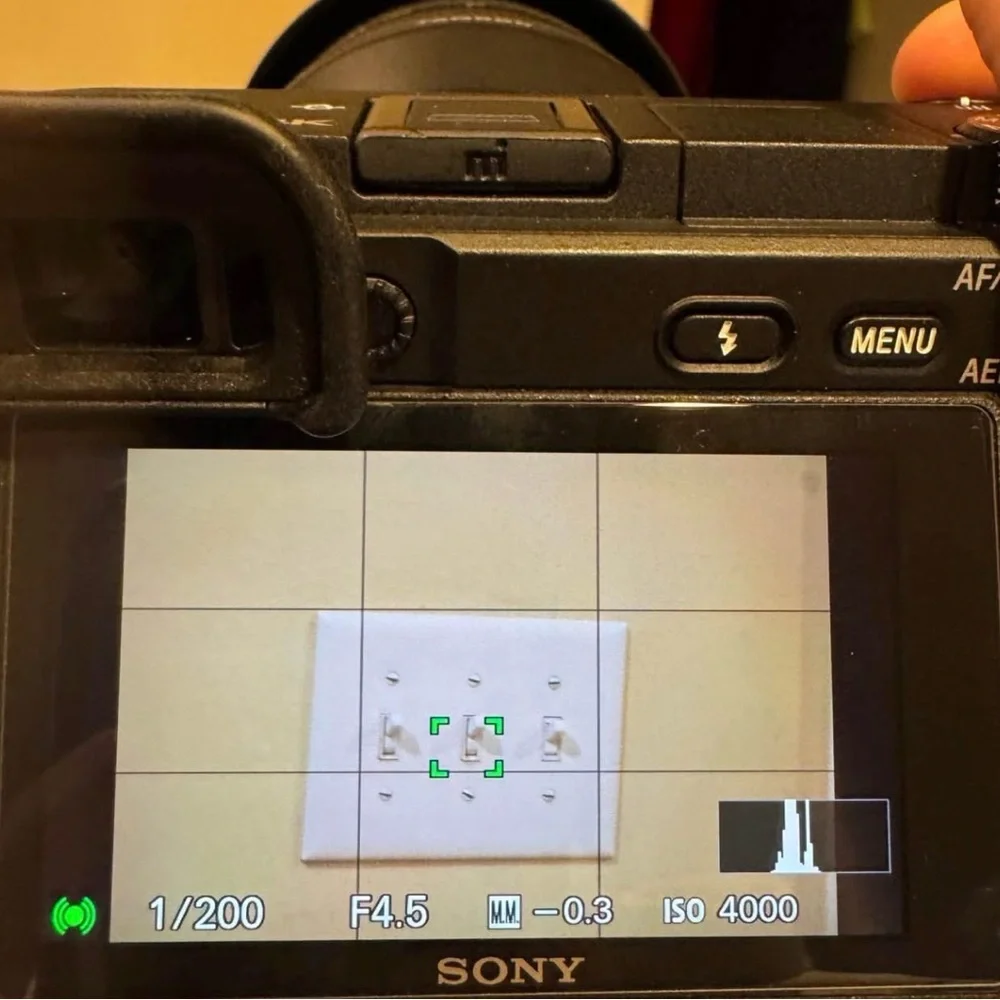 Sony a6400 with Black Display